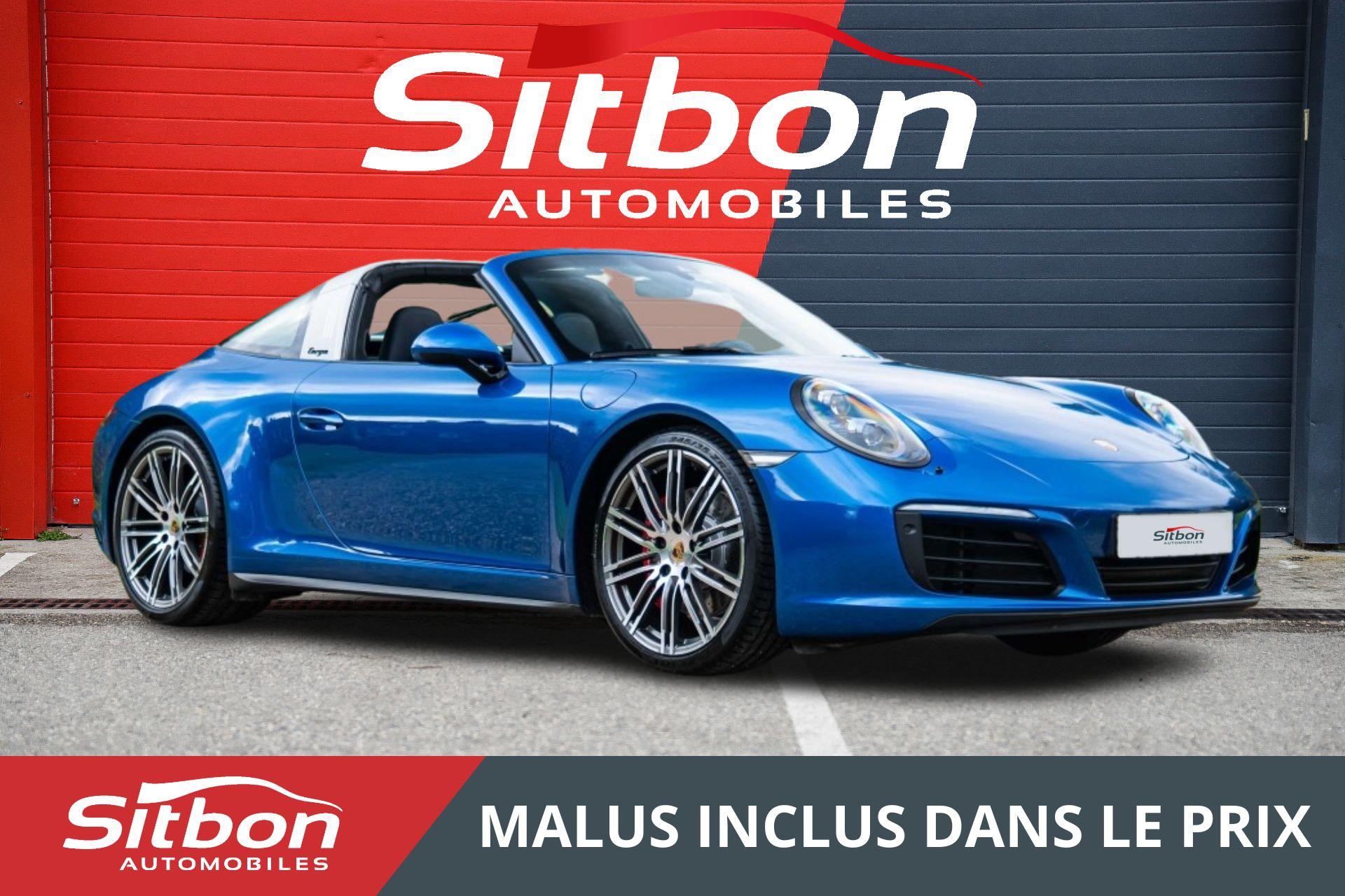 PORSCHE 911 991 Phase 2 Targa 4S 3.0 420 PDK Bleu Saphir + 31kE d´options + Roues arr. dir. - 991.2