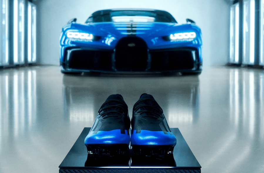 Bugatti s'associe à Adidas pour concevoir une paire de chaussure de football