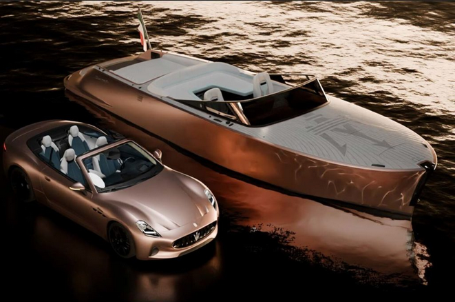 Maserati dévoile un bateau de luxe entièrement électrique !